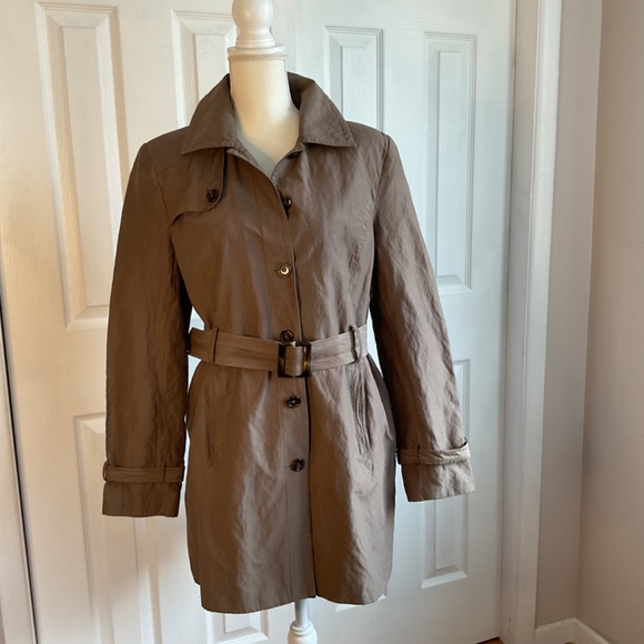 Women’s Style & Co. Light Weight Trench Coat, SZ L - Picture 2 of 14